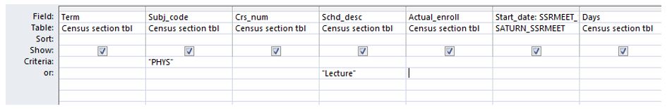 Microsoft Access Data Query 